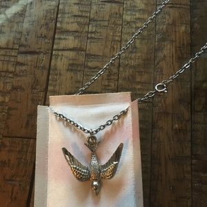 Silver Dove On a Chain Necklace